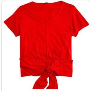 J. Crew tie around t shirt